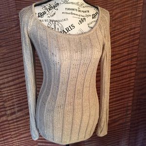 Gold Metallic Sweater